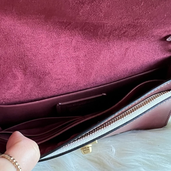 889 - Coach Hutton Clutch in Colorblock - Picture 6 of 14